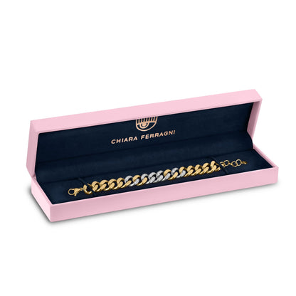 Chiara Ferragni Chain Collection Gold Bracelet-Bracelets-PEROZ Accessories