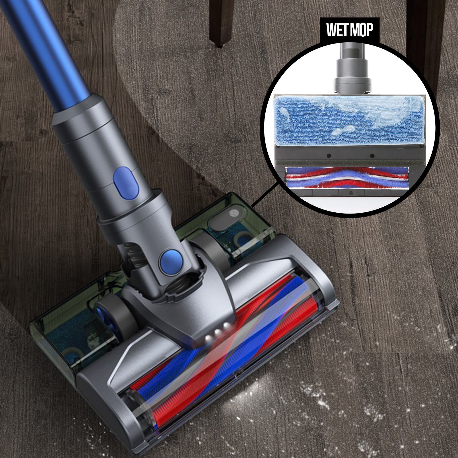 MyGenie H20 Pro Wet Mop 2-In-1 Cordless Stick Vacuum + Bonus Dark Wood Diffuser-Small Home Appliances-PEROZ Accessories