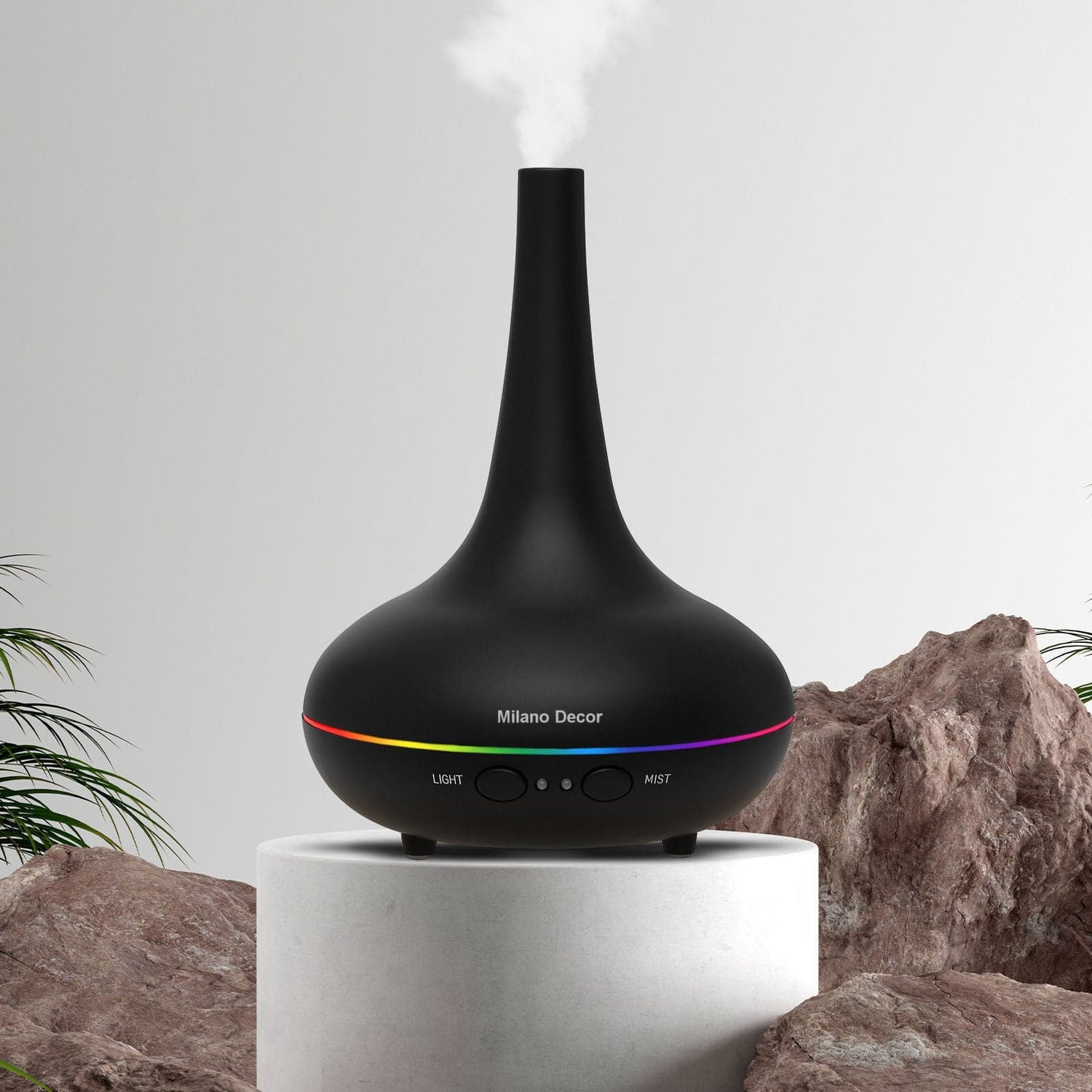 2 x Milano Decor Ultrasonic Aroma Diffusers Humidifier + 6 Diffuser Oils Set-Home Fragrances-PEROZ Accessories