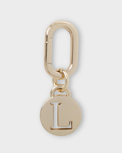 Letter L Charm With Oval Hinge Ring Clip-Accessories-PEROZ Accessories