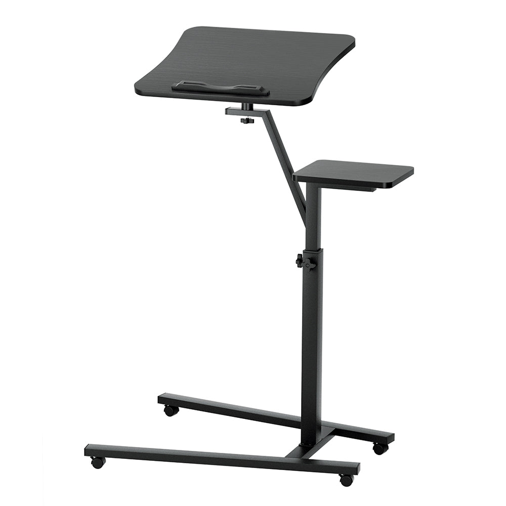 Artiss Laptop Desk Computer Table Height Adjustable Tiltable Mouse Board Black-Furniture &gt; Office-PEROZ Accessories