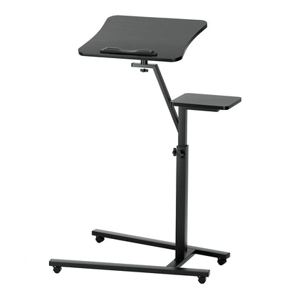 Artiss Laptop Desk Computer Table Height Adjustable Tiltable Mouse Board Black-Furniture &gt; Office-PEROZ Accessories