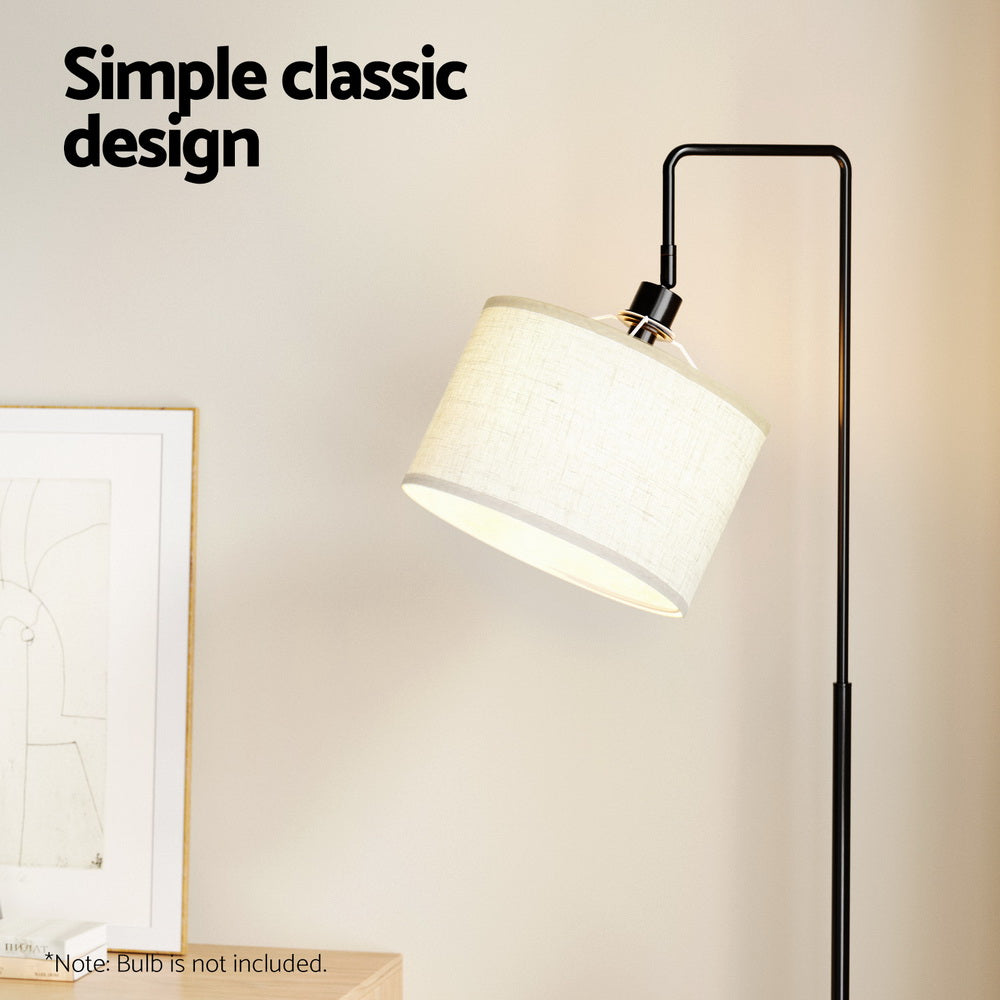 Artiss Floor Lamp 2 Tier Shelf Storage LED Light Stand Home Room Adjustable Head-Furniture &gt; Bedroom-PEROZ Accessories