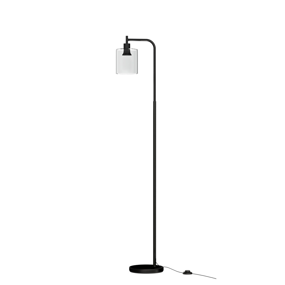 Artiss Floor Lamp Light Stand Modern Home Living Room Office Reading Glass Shade Black-Home &amp; Garden &gt; Lighting &gt; Floor Lamps-PEROZ Accessories