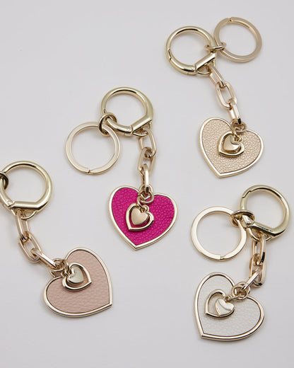 Heart Keychain With Heart Charms-Accessories-PEROZ Accessories