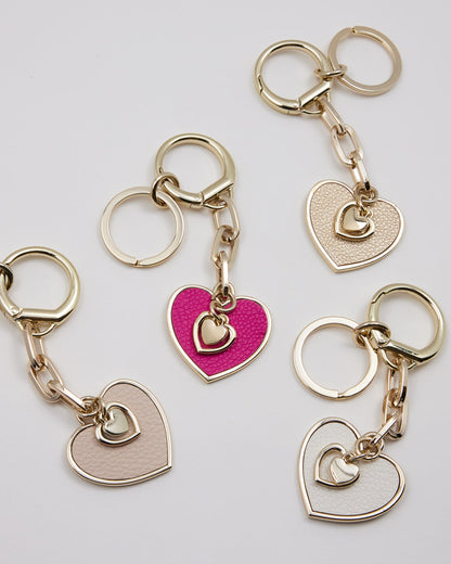 Heart Keychain With Heart Charms-Accessories-PEROZ Accessories