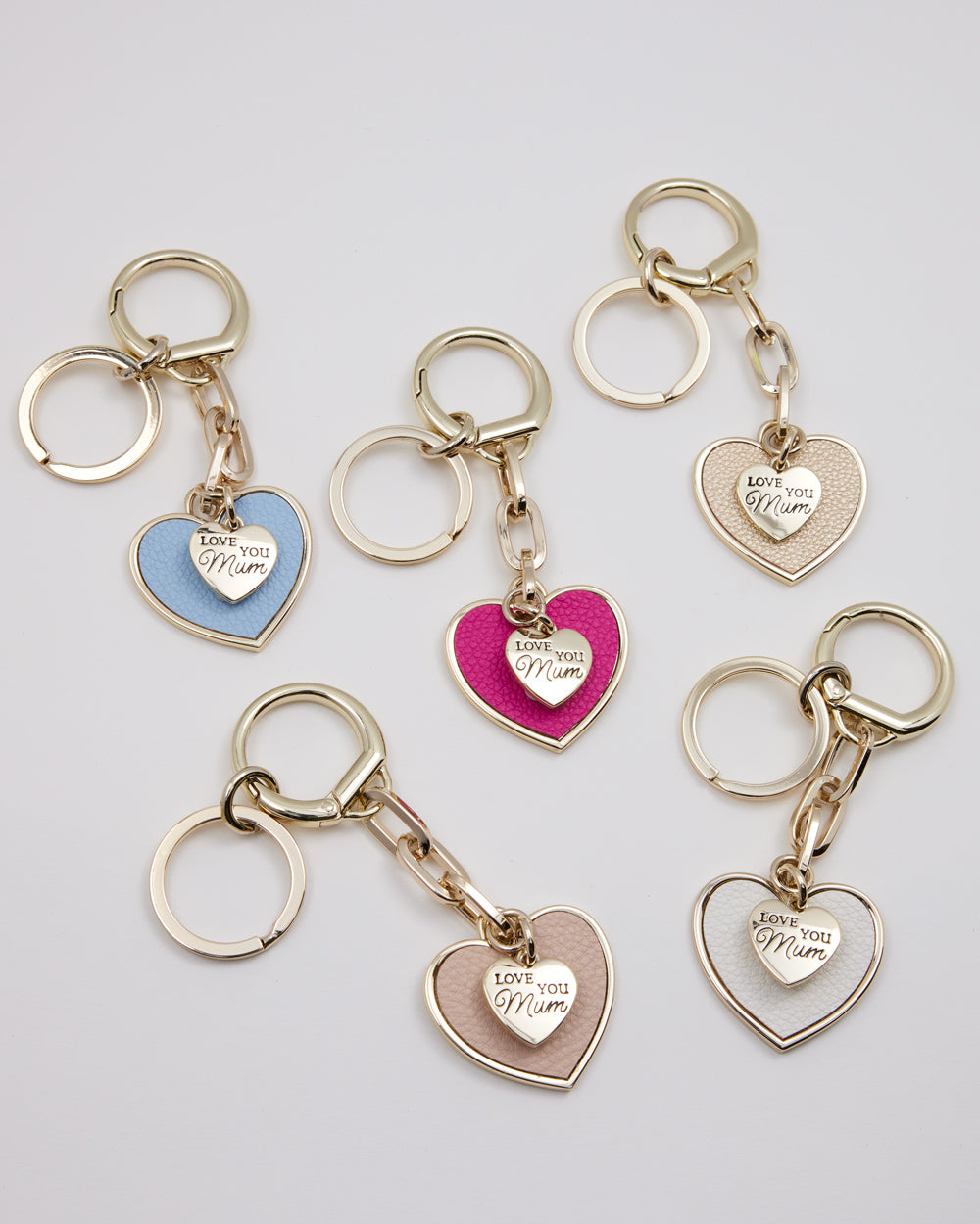 Love You Mum Heart Keychain-Accessories-PEROZ Accessories