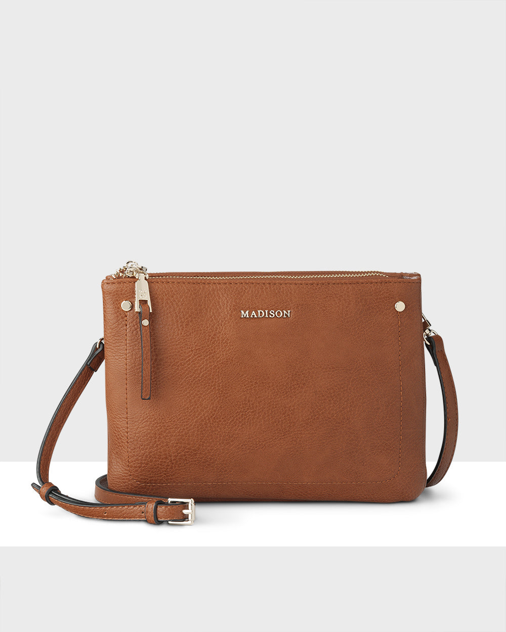 Charlotte Double Zip Crossbody Bag + Graphic Bag Strap-PEROZ Accessories