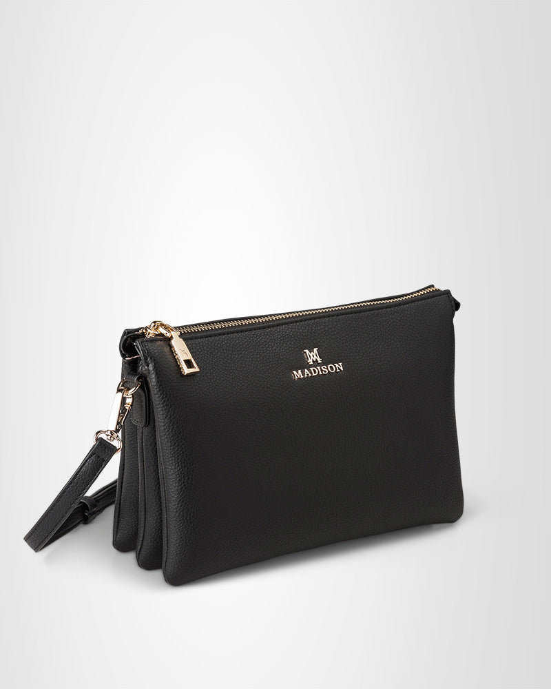 Avery 3 Compartment Crossbody Bag-PEROZ Accessories