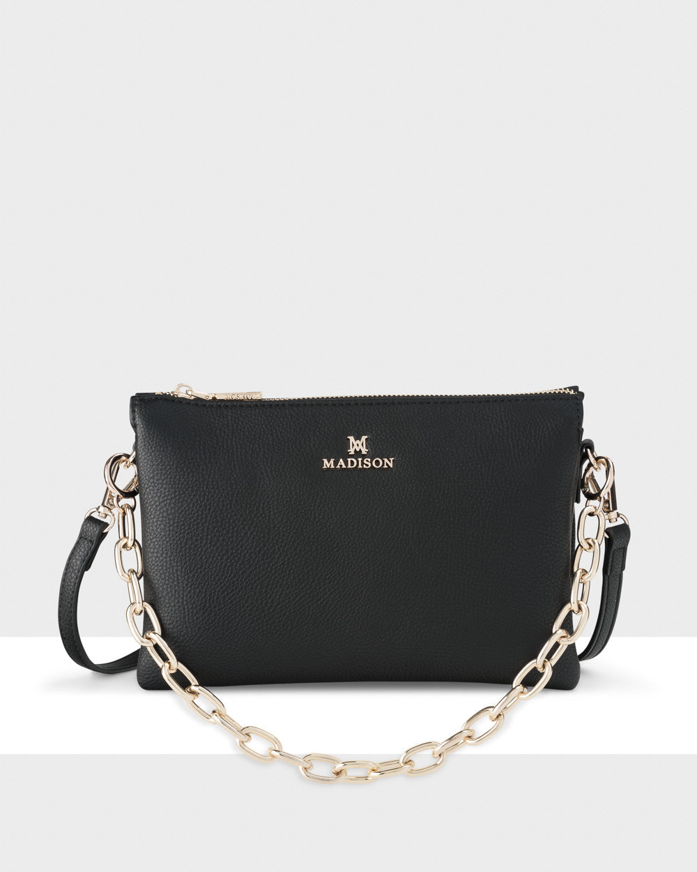 Avery 3 Compartment Crossbody Bag + O-Chain Strap-Handbags-PEROZ Accessories