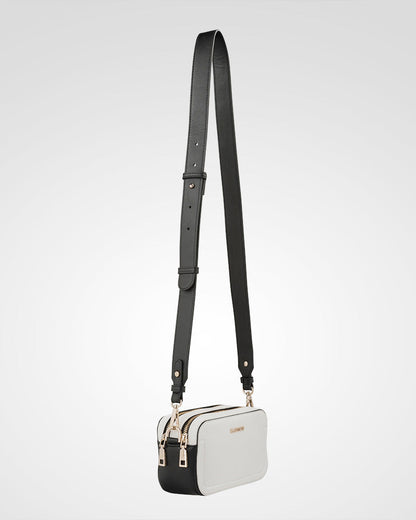 Maddie Double Zip Camera Crossbody Bag With Wide Strap-PEROZ Accessories
