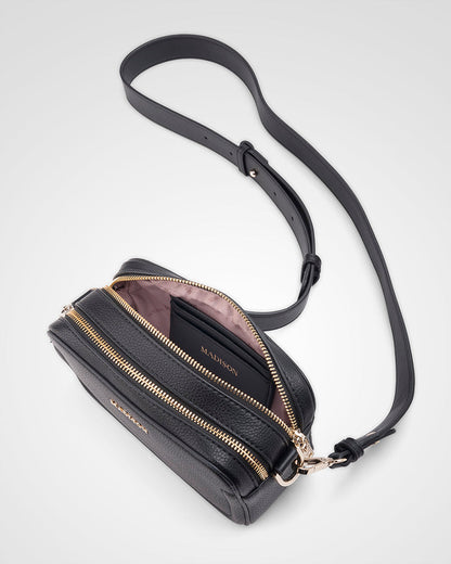 Maddie Double Zip Camera Crossbody Bag + Stripe Bag Strap-PEROZ Accessories