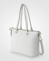 Vivian Medium Zip Top Tote With Monogram Strap-Handbags-PEROZ Accessories