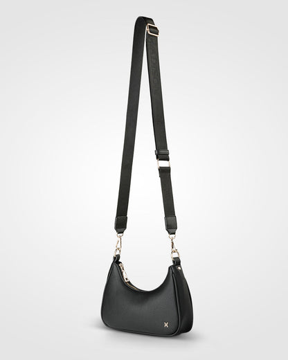 Kaylee Small Shoulder Bag With Chain, Short Strap &amp; Monogram Crossbody-Handbags-PEROZ Accessories