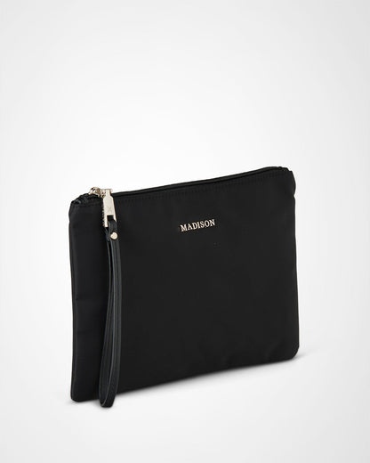 Nylon Zip Pouch With Wrist Strap-Wallets-PEROZ Accessories