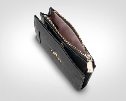 Lexi Medium Bi-Fold Zip Wallet-Wallets-PEROZ Accessories