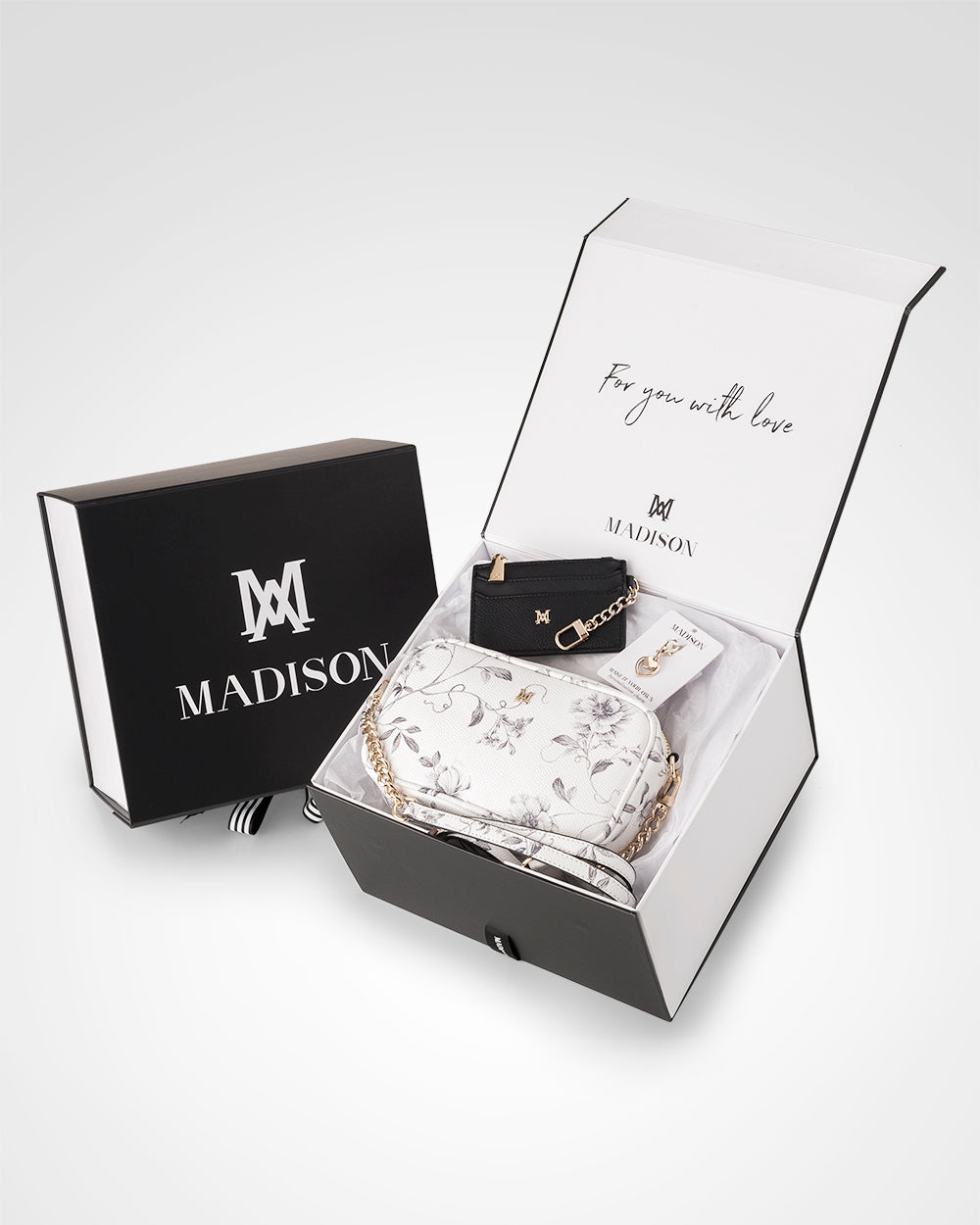 Mini Monica 3 Piece Giftbox - Handbag, Cardholder &amp; Personalisation Charm-PEROZ Accessories