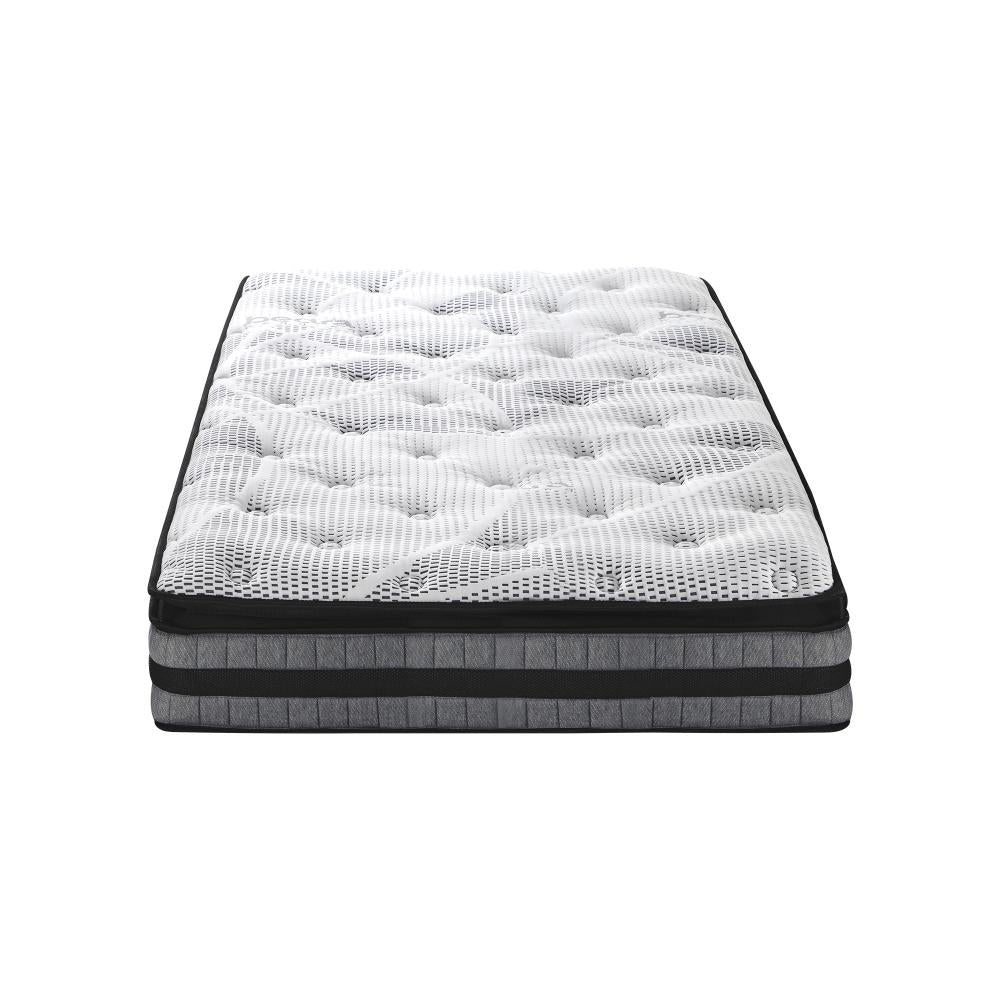 Bedra King Single Mattress Cool Gel Foam Bonnell Spring Pillow Top Bed 22cm-Mattress-PEROZ Accessories