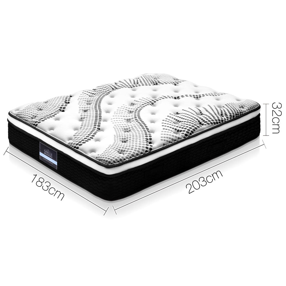 Giselle Bedding 32cm Mattress Euro Top King-Mattresses-PEROZ Accessories