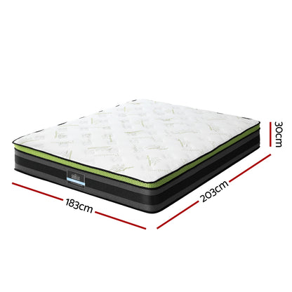 Giselle Mattress Cool Gel Foam 30cm King-Furniture &gt; Mattresses &gt; King Size Mattress-PEROZ Accessories