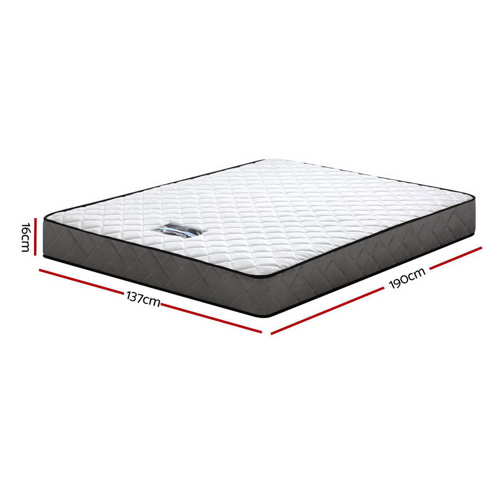 Giselle Bedding 16cm Mattress Tight Top Double-Mattresses-PEROZ Accessories