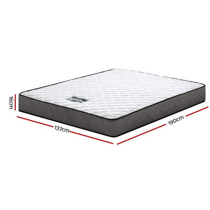 Giselle Bedding 16cm Mattress Tight Top Double-Mattresses-PEROZ Accessories