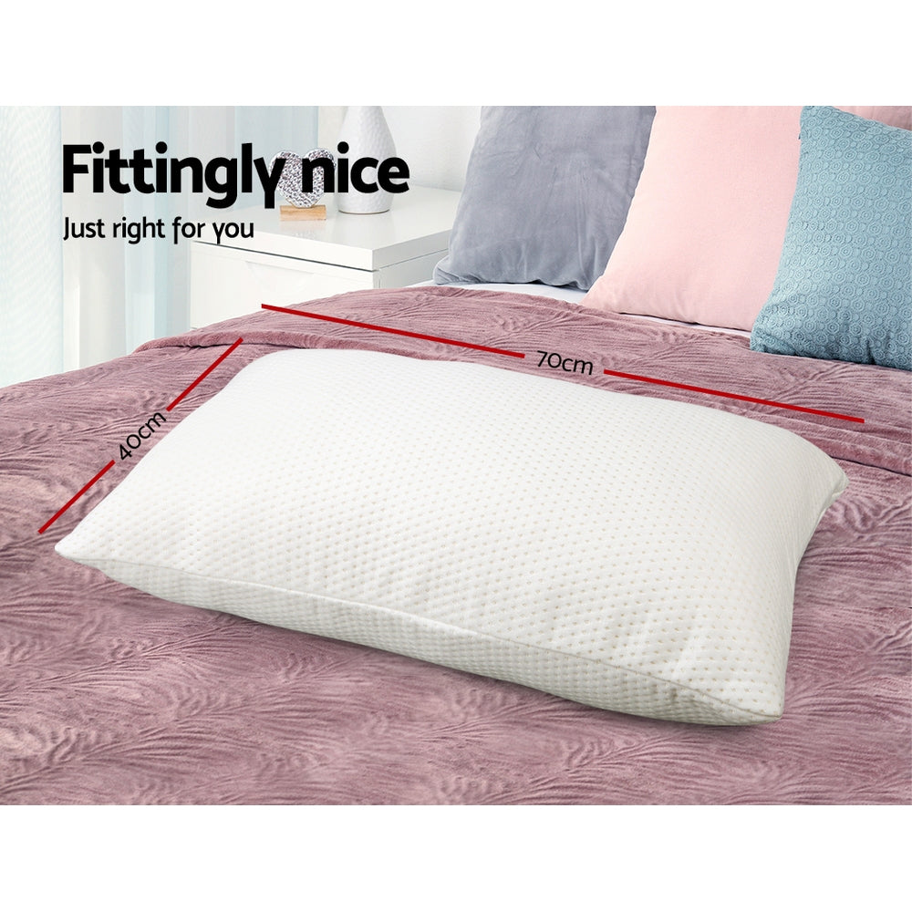 Giselle Bedding Memory Foam Pillow 19cm Thick Twin Pack-Pillows-PEROZ Accessories