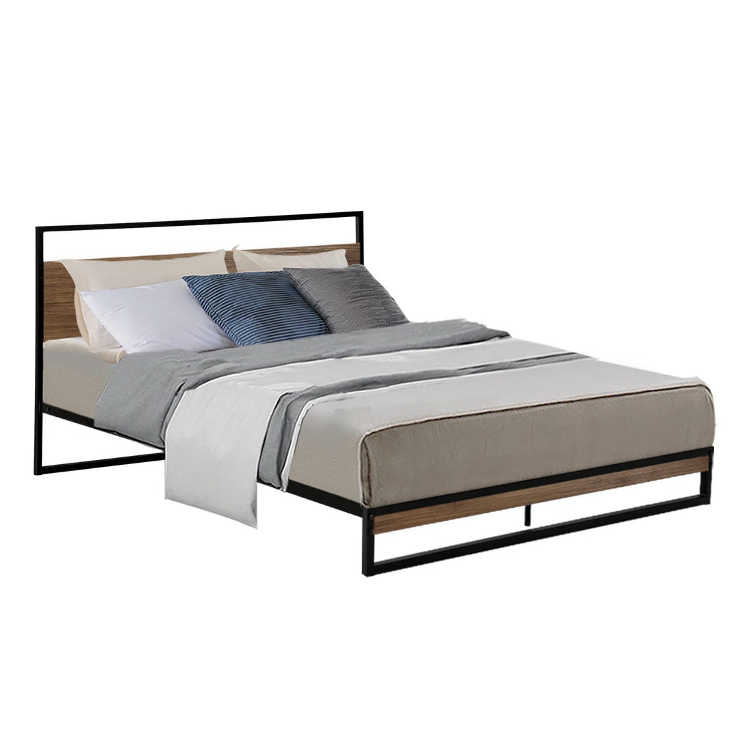 Artiss Bed Frame Double Size Metal Frame DANE-Bed Frames-PEROZ Accessories