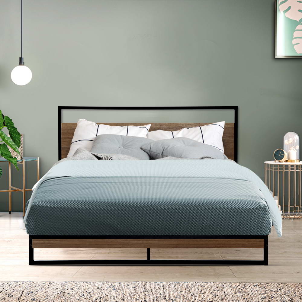 Artiss Bed Frame Double Size Metal Frame DANE-Bed Frames-PEROZ Accessories