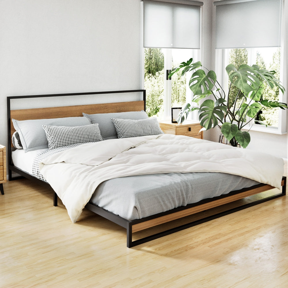 Artiss Bed Frame King Size Metal Frame DANE-Bed Frames-PEROZ Accessories