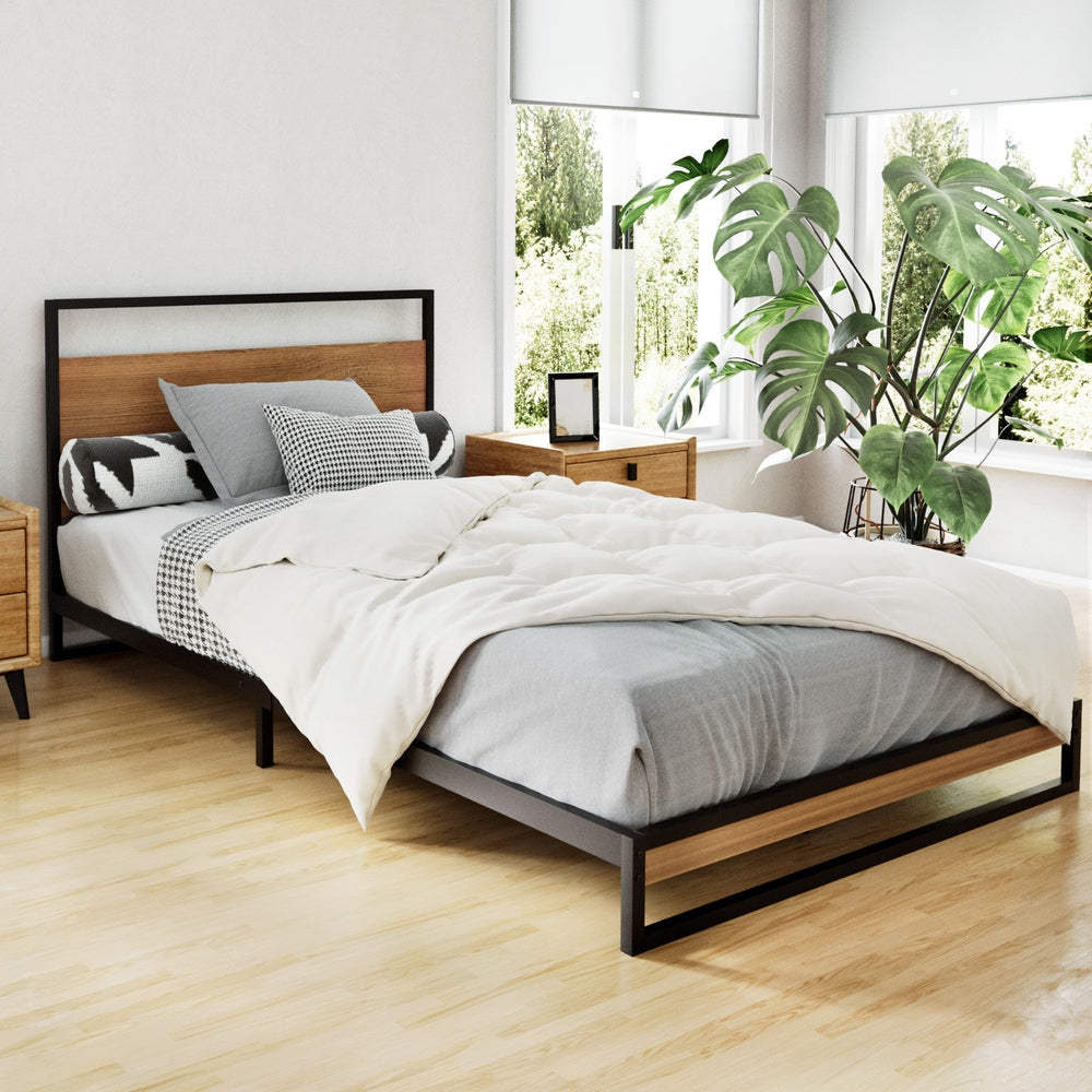 Artiss Bed Frame Metal Frame DANE - King Single-Bed Frames-PEROZ Accessories