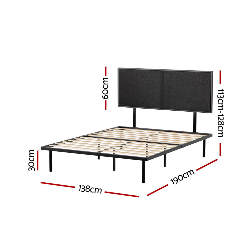 Artiss Bed Frame Double Size Metal Frame NOE-Furniture &gt; Bedroom-PEROZ Accessories