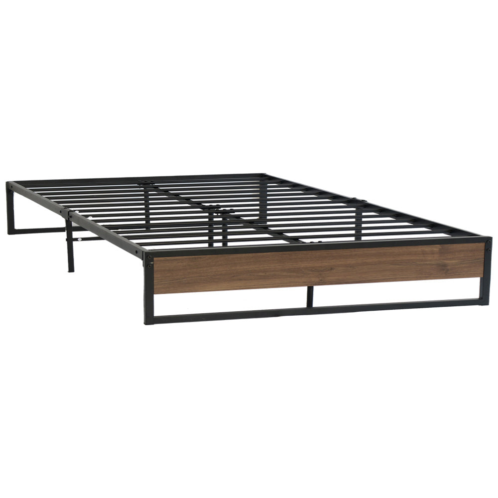 Artiss Bed Frame Metal Frame Bed Base OSLO - Queen-Bed Frames-PEROZ Accessories