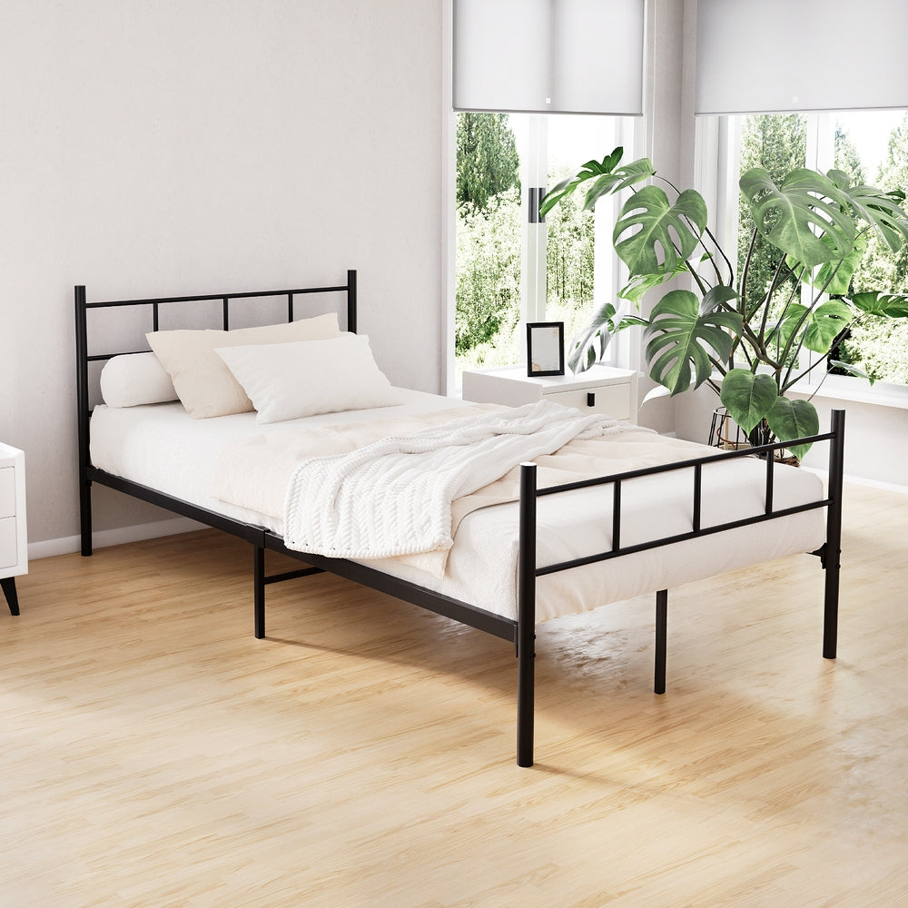 Artiss Bed Frame King Single Metal Bed Frames SOL-Bed Frames-PEROZ Accessories