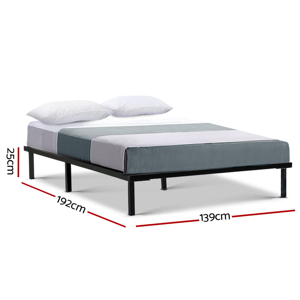 Artiss Bed Frame Double Size Metal Frame TED-Bed Frames-PEROZ Accessories