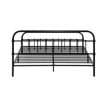 Oikiture Metal Bed Frame Double Size Bed Base Platform-Metal Bed Frames-PEROZ Accessories