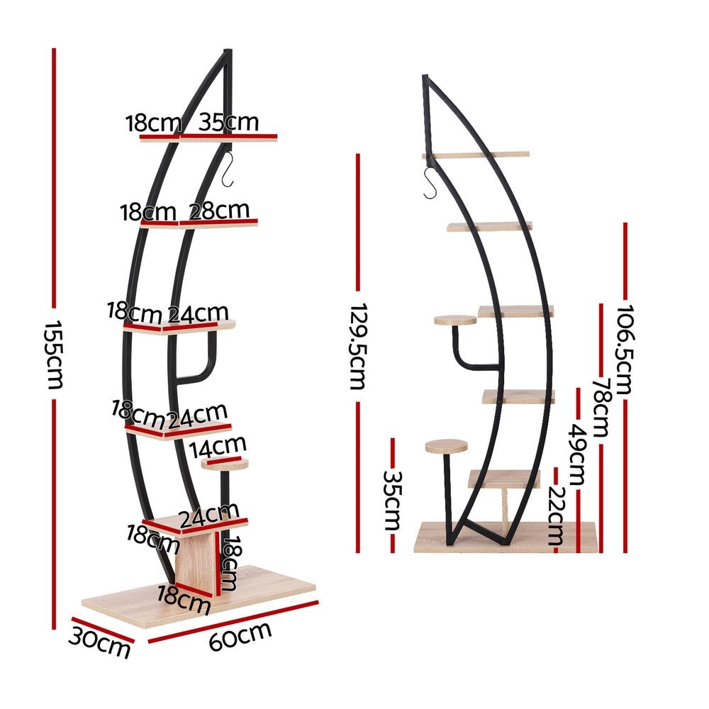 Artiss Plant Stand 6 Tier Ladder Corner Shelf-Furniture &gt; Living Room &gt; Bookcases &amp; Shelves-PEROZ Accessories