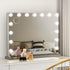 Embellir Bluetooth Makeup Mirror 58X46cm Hollywood with Light Dimmable 15 LED-Furniture > Bathroom-PEROZ Accessories