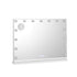 Embellir Bluetooth Makeup Mirror 80x58cm Hollywood Vanity with LED Light Wall-Makeup Mirrors-PEROZ Accessories