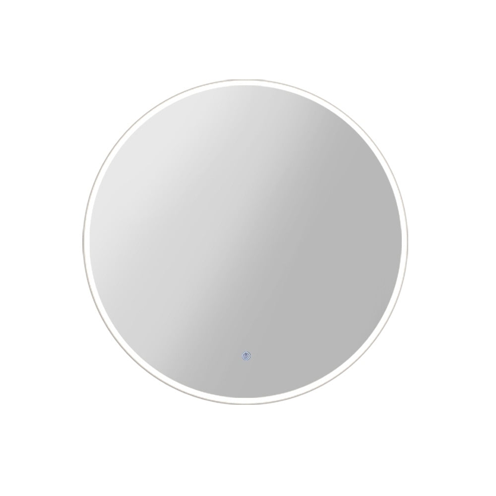 Embellir LED Wall Mirror Bathroom Mirrors With Light 90CM Decor Round Decorative-Makeup Mirrors-PEROZ Accessories