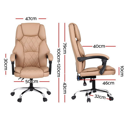 Artiss Massage Office Chair Computer Chairs High Back-Furniture &gt; Bar Stools &amp; Chairs &gt; Massage Chairs-PEROZ Accessories