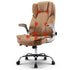 Artiss 8 Point Massage Office Chair PU Leather Espresso-Office Chairs-PEROZ Accessories