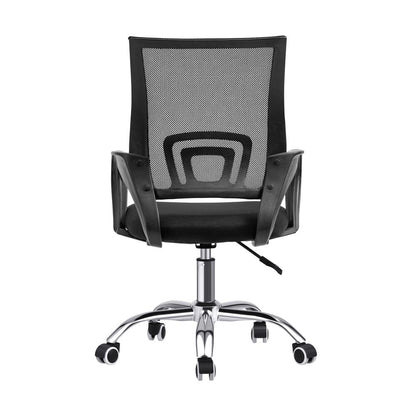 Oikiture Home Office Chair Study Gaming Computer Chairs Racing Mesh Recliner with Casters, Height Adjustable, Swivel, Comfortable Armrests, Brethable Mesh Black-Office Chair-PEROZ Accessories