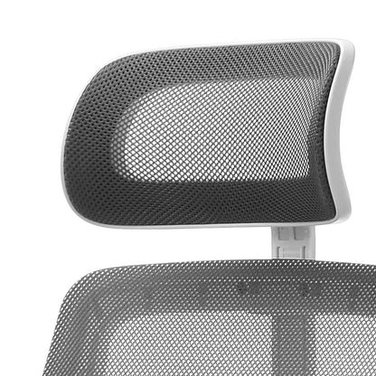 Oikiture Ergonomic Office Chair Back Support, Computer Chair Desk Chair with Breathable Cover and Skin-Friendly Mesh Dark Grey and White-Office Chairs-PEROZ Accessories