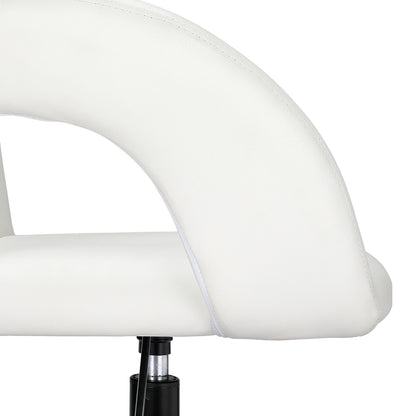 Artiss Office Chair Mid Back White-Furniture &gt; Bar Stools &amp; Chairs-PEROZ Accessories