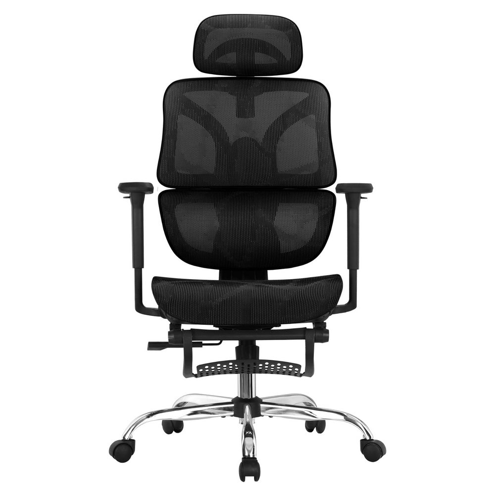 Artiss Ergonomic Office Chair Footrest Black-Furniture &gt; Bar Stools &amp; Chairs-PEROZ Accessories