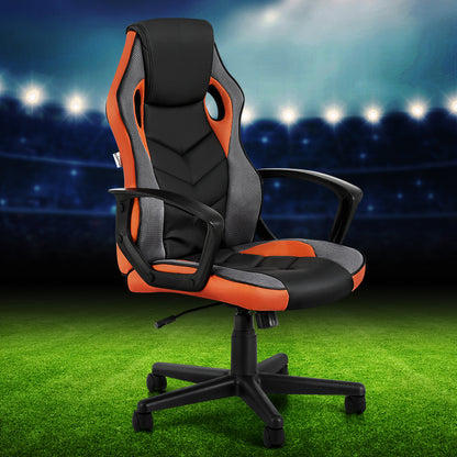 Artiss Gaming Office Chair Computer Executive Racing Chairs High Back Orange-Furniture &gt; Office-PEROZ Accessories