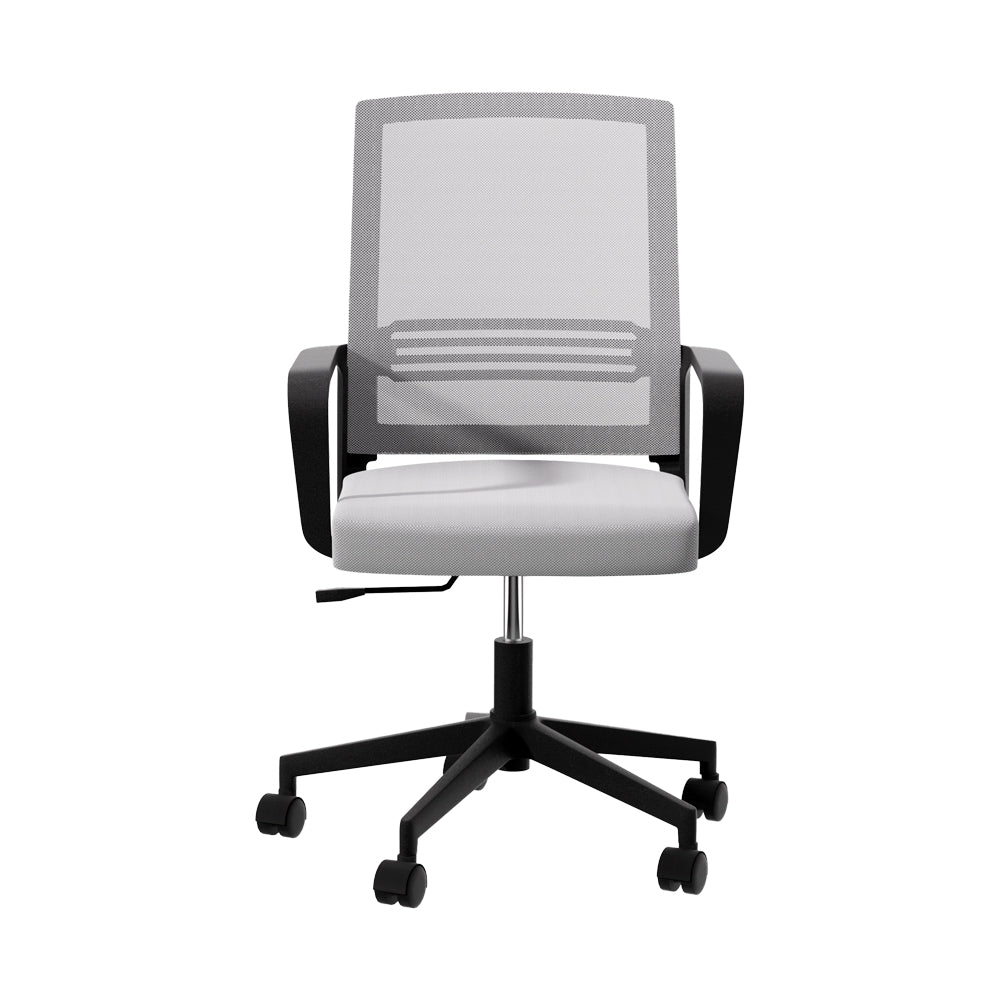 Artiss Mesh Office Chair Computer Gaming Desk Chairs Work Study Mid Back Grey-Office Chairs-PEROZ Accessories