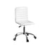 Artiss Office Chair Conference Chairs PU Leather Low Back White-Office Chairs-PEROZ Accessories