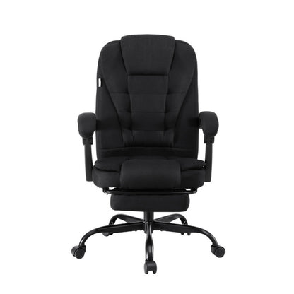 Artiss Office Chair Executive Fabric Seat Racing Computer Desk Chairs Footrest-Furniture &gt; Office &gt; Office &amp; Desk Chairs-PEROZ Accessories